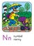 Numbat nanny Animals and profession ABC Alphabet N