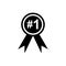 Number 1 one icon logo design for champion winner leader design vector template