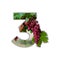Number 3 made of real grapes
