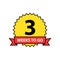 Number 3 of weeks left to go. Collection badges sale, landing page, banner.Vector illustration