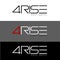 Number 4 vector illustration. four Rise Logo design for digital agency, vector template.