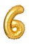 number 6 of golden balloon