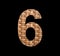 Number 6 - Symmetrically intertwined natural rattan background