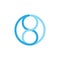 Number 8 linked line brand logo