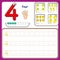 Number cards, Counting and writing numbers, Learning numbers, Numbers tracing worksheet for preschool