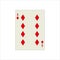 Number eight of diamonds playing card for web and mobile design isolated on a white background