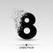 Number eight logo design