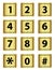 Number keypad metal