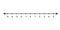 A number line that represents integers. Intermediate math. Suitable for use in math textbooks