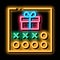 Number Needed to Receive Gift neon glow icon illustration
