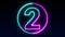 number neon number display animation 12345678910 neon style animation neon number