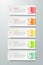 Number option banner infographic template 5 steps,