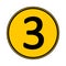 Number three button
