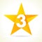 Number three star logo