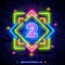 Number two symbol neon sign vector. Second, Number two template neon icon, light banner, neon signboard, nightly bright