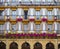 Numbered balconies of The Constitution square Plaza de la Constitucion. San Sebastian, Basque Country, Guipuzcoa. Spain