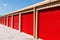 Numbered self storage and mini storage garage units III