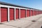 Numbered self storage and mini storage garage units VII