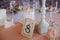 Numbering tables at the wedding