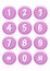 Numbers buttons