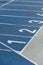 Numeration of running track on olympic stadium