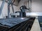 Numeric CNC plasma cutter, cuts metal parts from sheet of steel