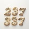 Numerical Seven Cookies Festive Treats With Ornate Detailing