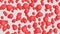 Numerous floating Red Balloons on a Simple Light Background