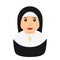 Nun Christian Sister Avatar Flat Icon