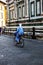 Nun cycling near the Florence Duomo