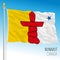 Nunavut territorial and regional flag, Canada, north america