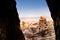 Nunnery inside volcanic rock landscape at Goreme Open air museum