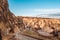 Nunnery volcanic rock landscape at Goreme Open air museum, Cappadocia, Turkey