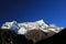 Nupla and tartikha peak and namchebazar from nepal