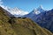 Nuptse, Everest, Lhotse and Ama Dablan mountain views