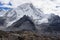 Nuptse mountain peak in Everest region, Himalayas range, Nepal