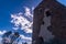 Nuraghe in Sardinia seen with drone