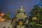 Nure Botoke (Wet Jizo) Bodhisattva Seated bronze statue of Jizo-Bosatsu protects the temple from fire, Zenko-ji Temple complex in