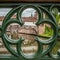 Nuremberg through bridge railing