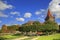 Nuremberg Castle with blue sky and trees