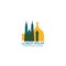 Nuremberg city skyline silhouette vector logo illustration