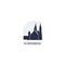 Nuremberg city skyline silhouette vector logo illustration