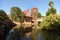 Nuremberg cityscape. View on Weinstadel and Wasserturm in old city Nuremberg, Germany