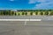 NUREMBERG, GERMANY, 28 JULY 2020 Remains of the Zeppelinfeld grandstand in Nuremberg, Germany. It is the grandstand from which