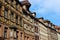 Nuremberg, Germany - August 29, 2018: A look at old houses and rooftops in the city center