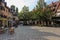 Nuremberg, Germany - August 29, 2018: A look at old houses and rooftops in the city center