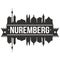 Nuremberg Germany Euro Europe Icon Vector Art Design Skyline Flat City Silhouette Editable Template