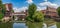 Nuremberg (Nurnberg) Germany, panorama at Wasserturm and Pegnitz River