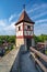 Nuremberg turrets NÃ¼rnberger TÃ¼rmchen as part of the historic town fortifications in Bad Wimpfen. Neckar Valley, Kraichgau,