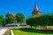 Nurnberg, Germany, August 11, 2022: Southern Castle Garden in Nu